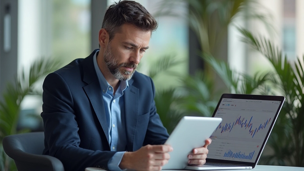 Экран ноутбука с различными аналитическими инструментами и платформами