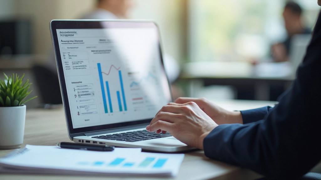 Концепция маркетинг-аналитики с диаграммами и метриками